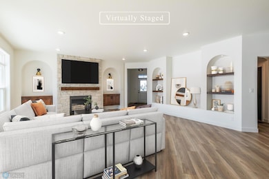 Virtually Staged Living Room
