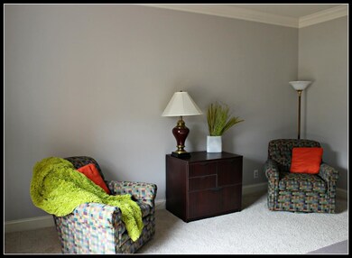 Nice size Living Room doubles as an office
