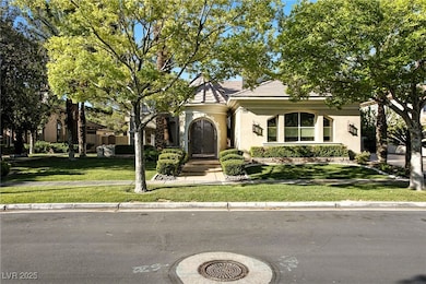 View of front of property featuring stucco siding