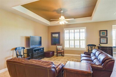 Trey Ceiling in Family Room