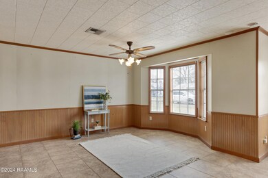 Dining area with bay window