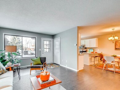 Open floor plan and front entry closet are feature