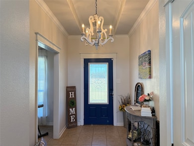 Front entry hall looking towards door