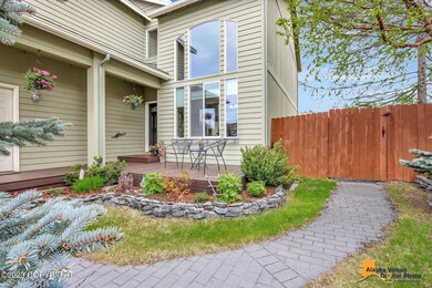 landscaped front yard
