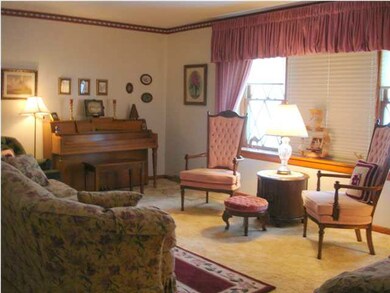 Large Formal Living Room with large windows