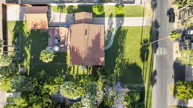 Aerial overview of lot