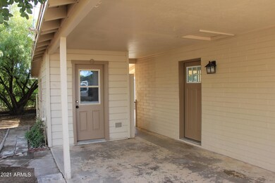Front door to outdoor shed