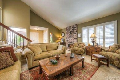 Living room with fireplace