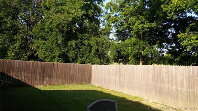 Backyard with full privacy fence