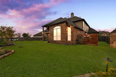 Great back yard with professional landscaping