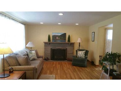 Living Room. Cozy living room with gas burning fir