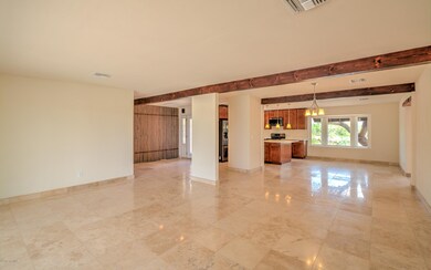 Living room to dining area