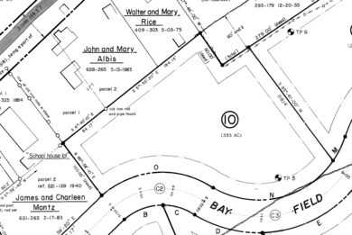 Subdivision PLAN Bay Field.lot 10