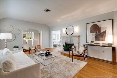 Elegant living room with fireplace