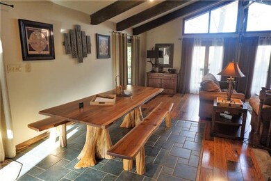 Upper level dining room.  Two doors to the left le