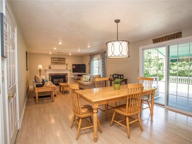 kitchen opens  to family room