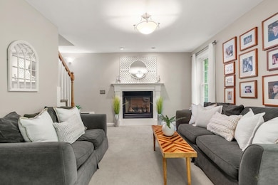 Living Room with gas fireplace