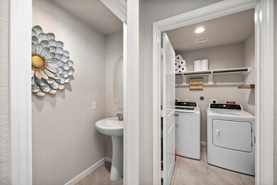 half bath and laundry room