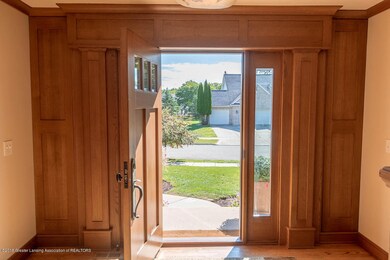 Custom wood front door