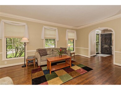 Living room off the foyer makes for an inviting en