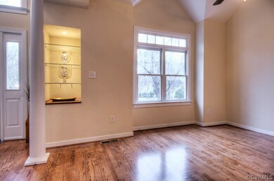 Formal living room and entry way.