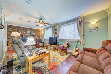 living room with wood floor