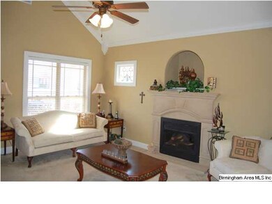 Electric fireplace with niche above