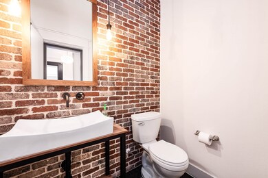 First floor powder room. Right off the 