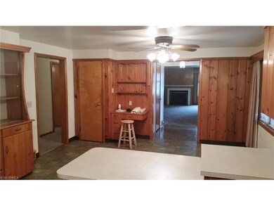 Dining Room with built in desk and pantry