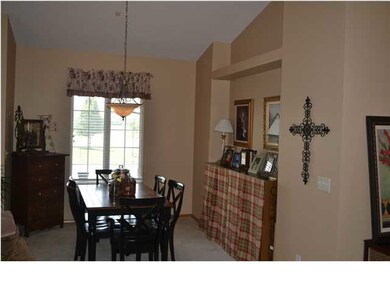 Dining room with cutout for china cabinet or other