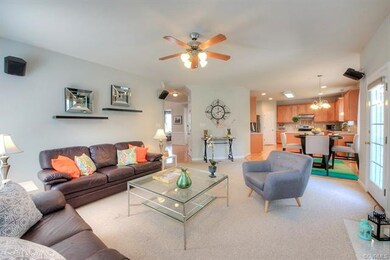 Family Room is wired for surround sound