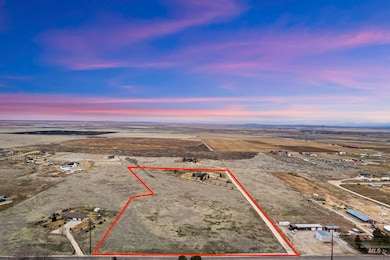 View of rural area featuring property boundaries highlighted and a desert landscape