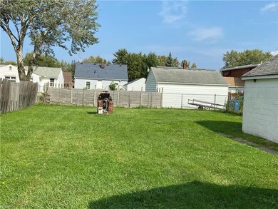 Nice big yard! Also, directly behind the garage is