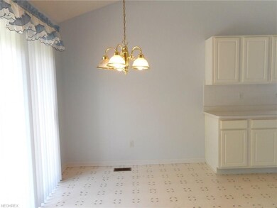 The eating area is located at the end of the work 