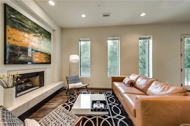 Stunning modern fireplace