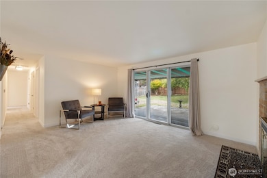 Your livingroom opens to the covered patio