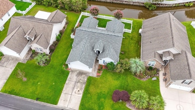 Aerial view of residential area