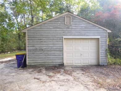 Detached oversized one car garage