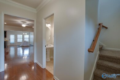 Stairway is located just off the main entrance.
