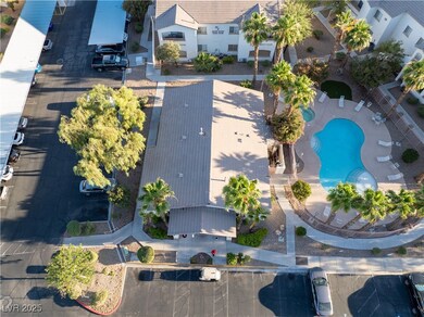 Drone / aerial view of a pool area