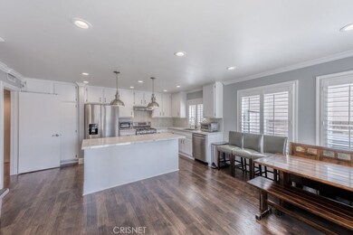 Looking from backyard door to kitchen