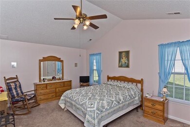 Spacious master with large walk-in closet and vaul