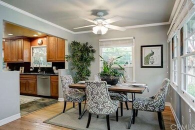 Dinning area with window view.