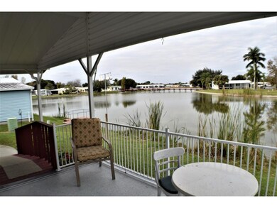 COVERED DECK OVERLOOKS WATER