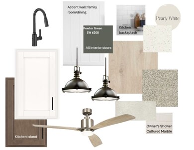 Beautiful curated finishes by designer for this actual home