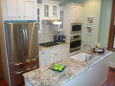 kitchen island area