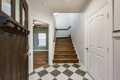 Welcome home! The designer entry tile contrast wit