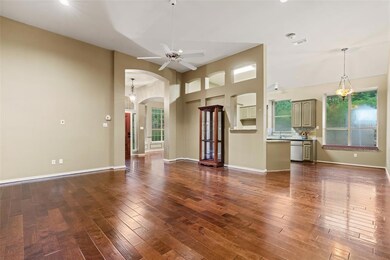 Great flow between the living, kitchen, dining & e