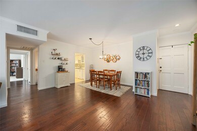 Open living space and dining area.