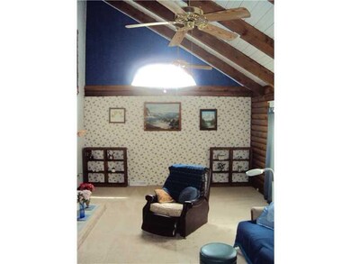Family Room. Cathedral ceilings in family room mak